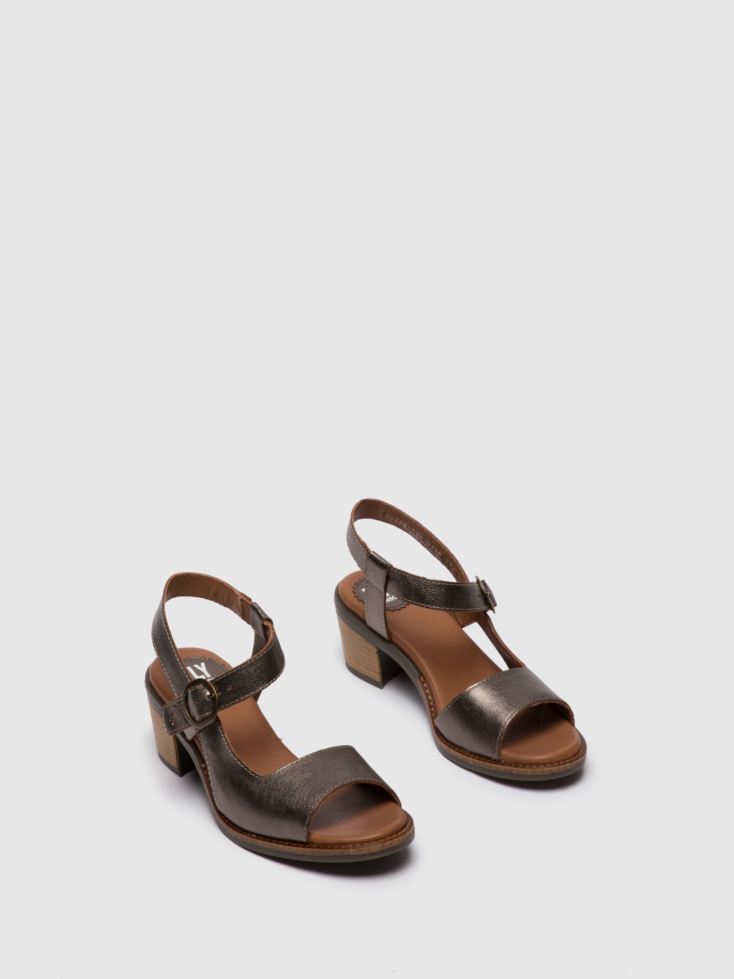 Fly London DarkGray Buckle Sandals
